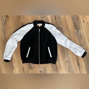 Michael Kors Two-Toned Bomber Jacket - L
